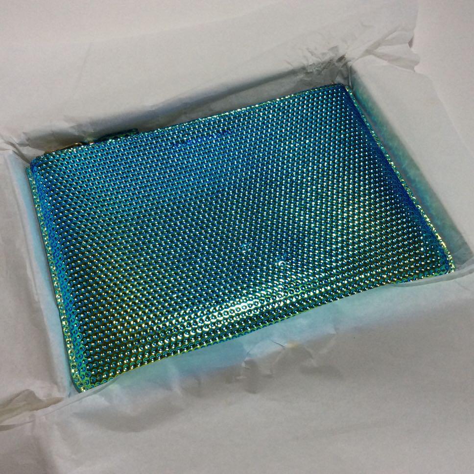 comme des garcons iridescent wallet