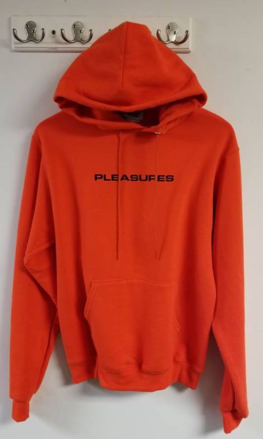 pleasures x champion hoodie