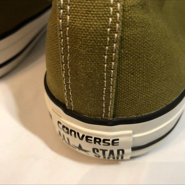 olive green converse high tops