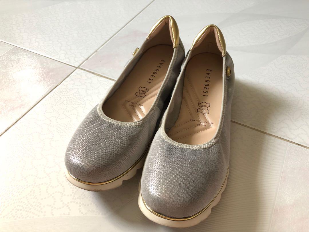 Everbest Jaeneth Silver Flats Women S Fashion Shoes Flats