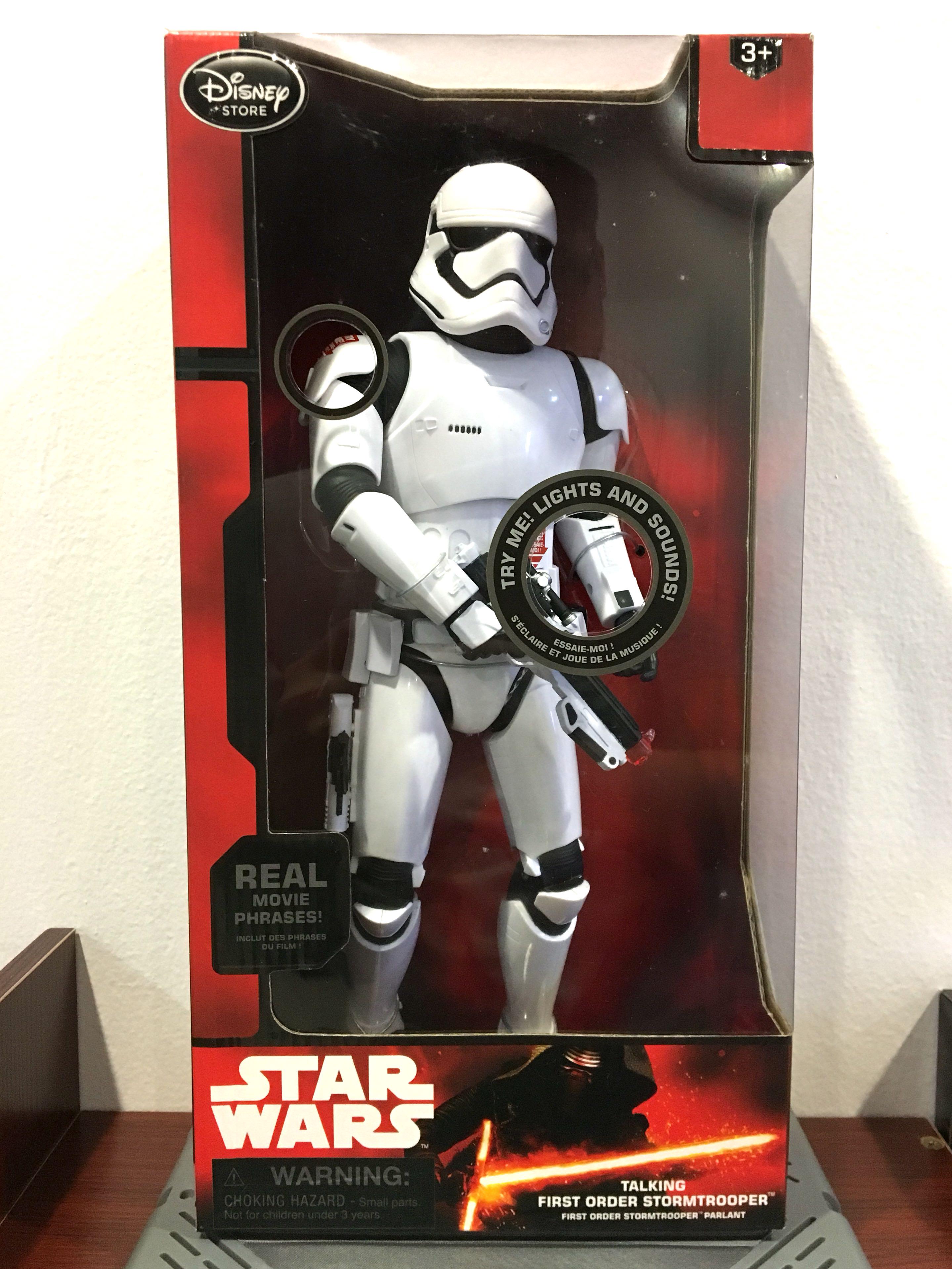 FIRST ORDER STORMTROOPER Talking Star Wars Disney Store Exclusive