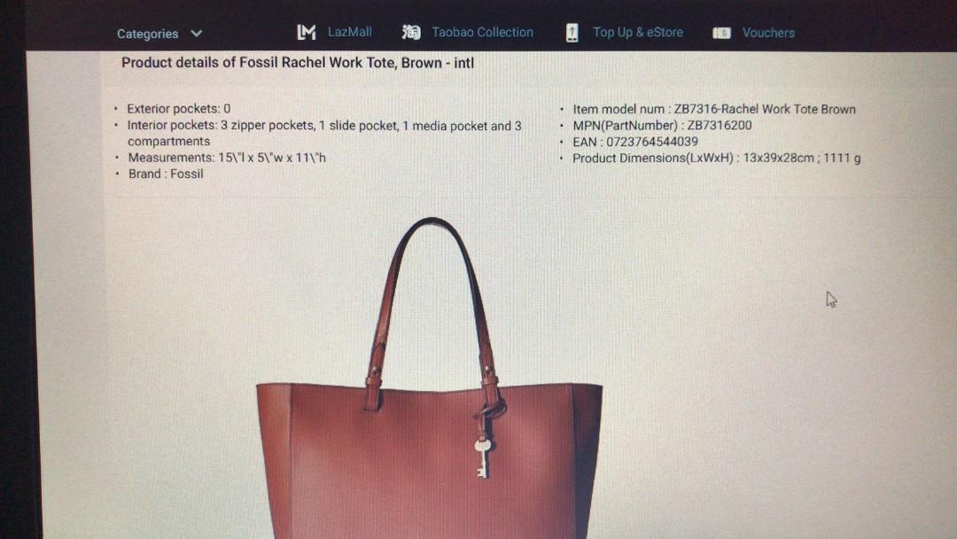 Fossil rachel best sale work tote