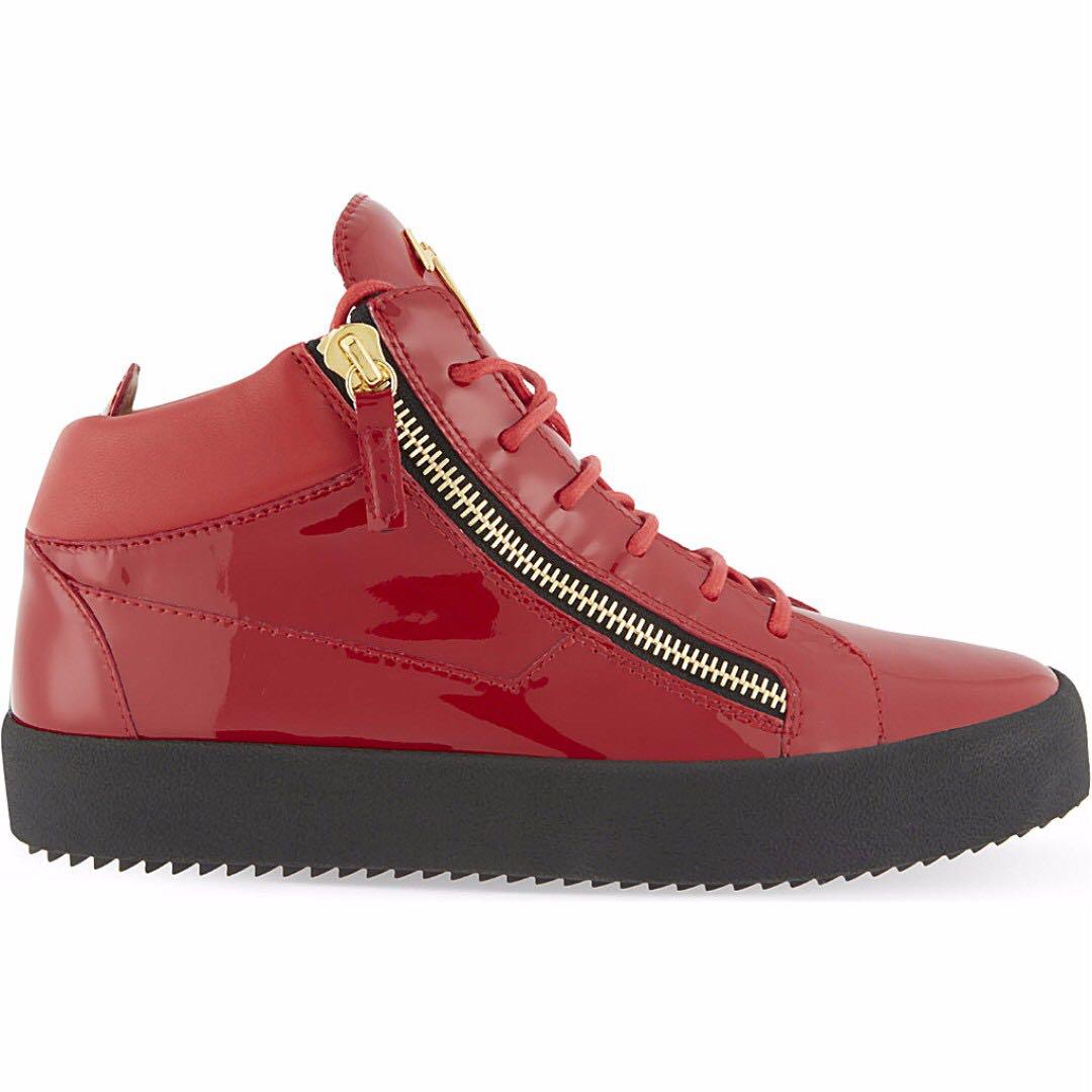 Giuseppe Zanotti Kriss in red Patent leather mid top