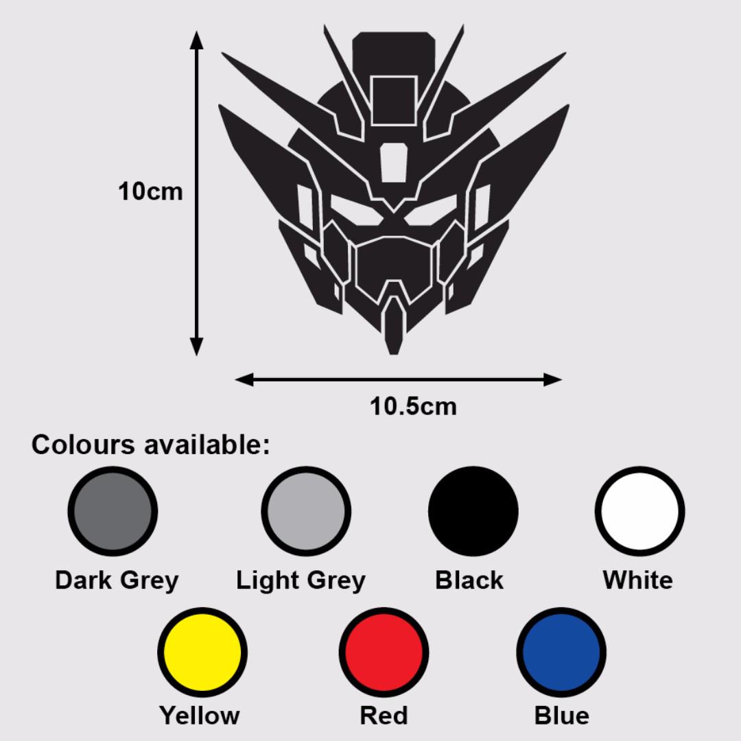 Get Wallpaper Gundam Wing Zero Head Premium Vinyl Sticker Decal Mobile Suit Free HD