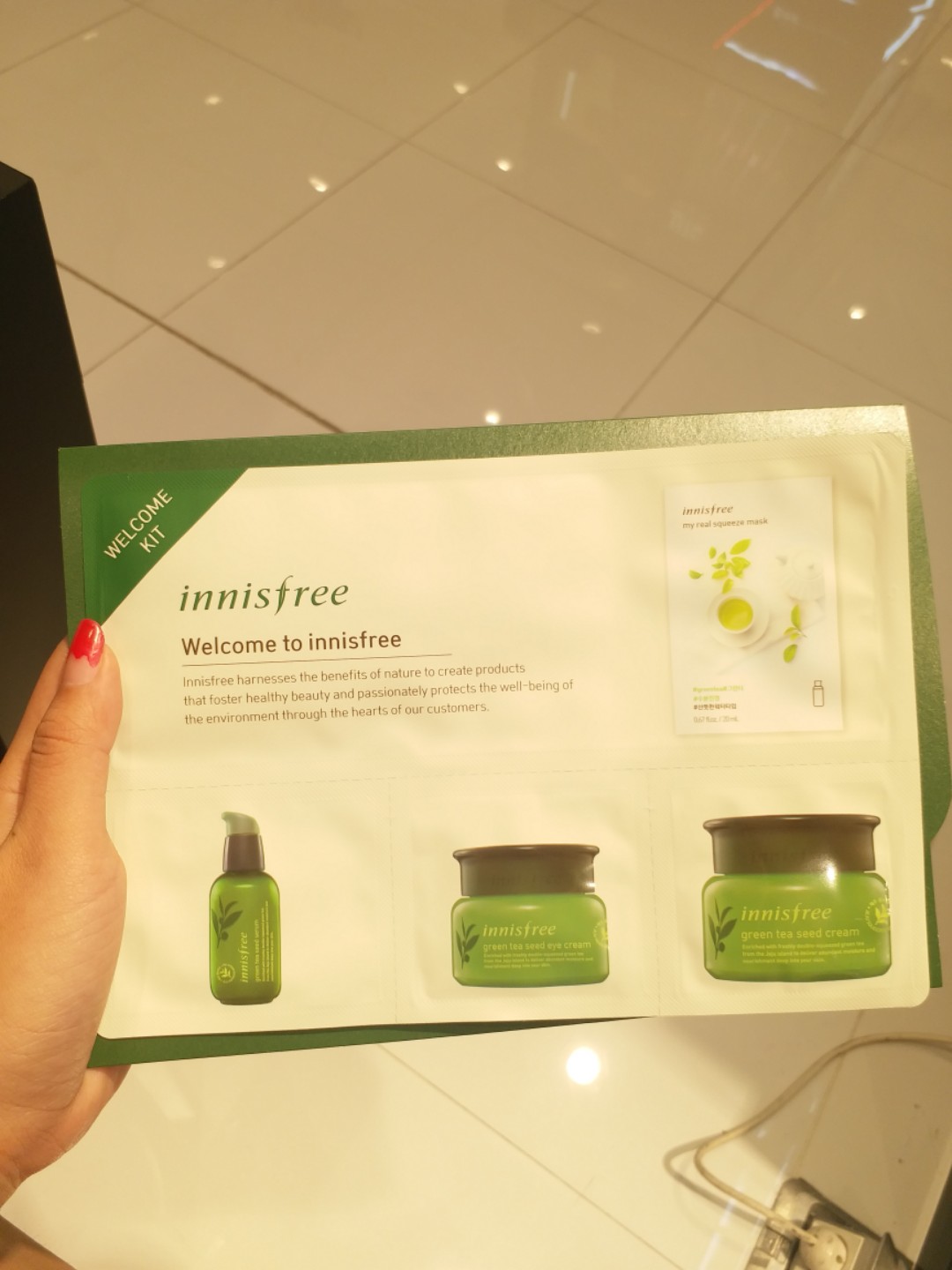 Innisfree Green Tea sample set, Kesehatan & Kecantikan, Kulit, Sabun