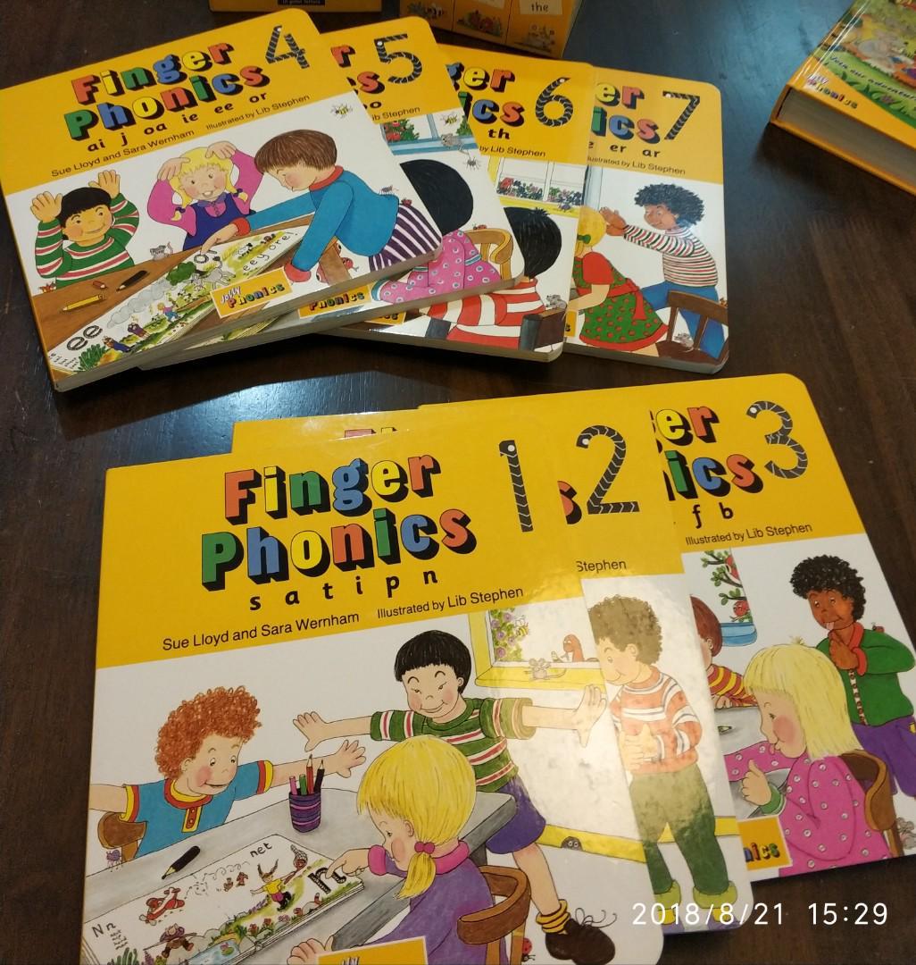 Jolly Phonics, 7 books) Finger Phonics Book 1 - 7, Hobbies  Toys, Books   Magazines, Children's Books on Carousell