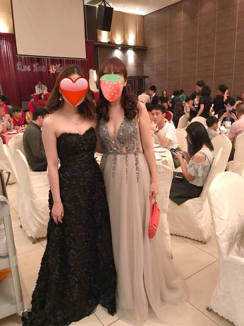 Korea Black Long Gown Women s Fashion Dresses Sets Evening dresses gowns on Carousell