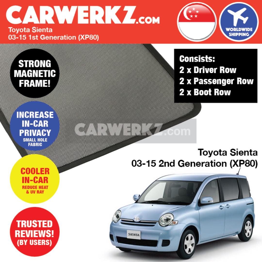 Get Wallpaper Limited Toyota Sienta 2003 2015 1st Generation Xp80 Customised Mini Van Mpv Car Window Magnetic Sun Shades 6 Pieces Car Accessories Accessories On Carousell For iPhone
