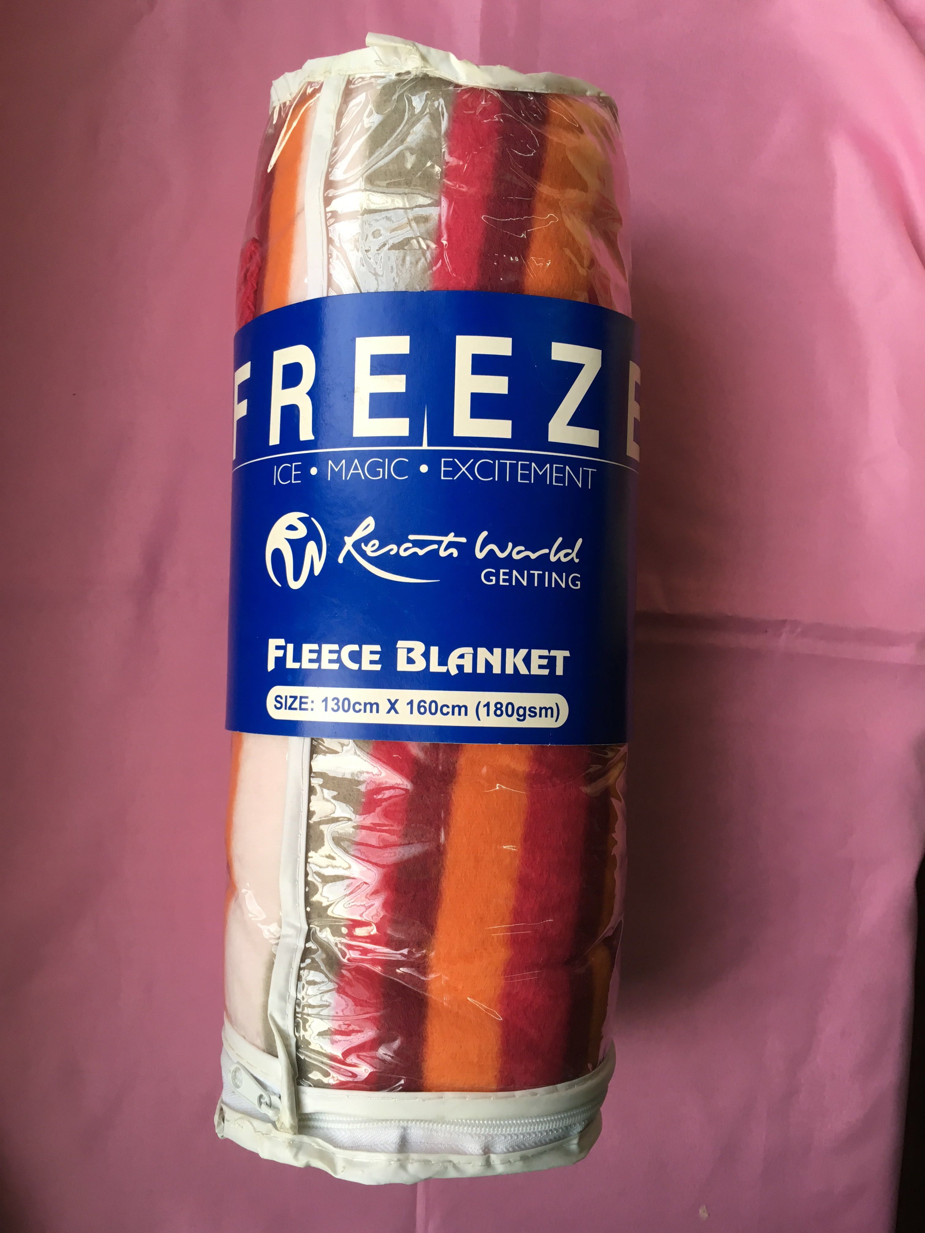 Freeze Colourful Fleece Blanket, Furniture & Home Living, Bedding