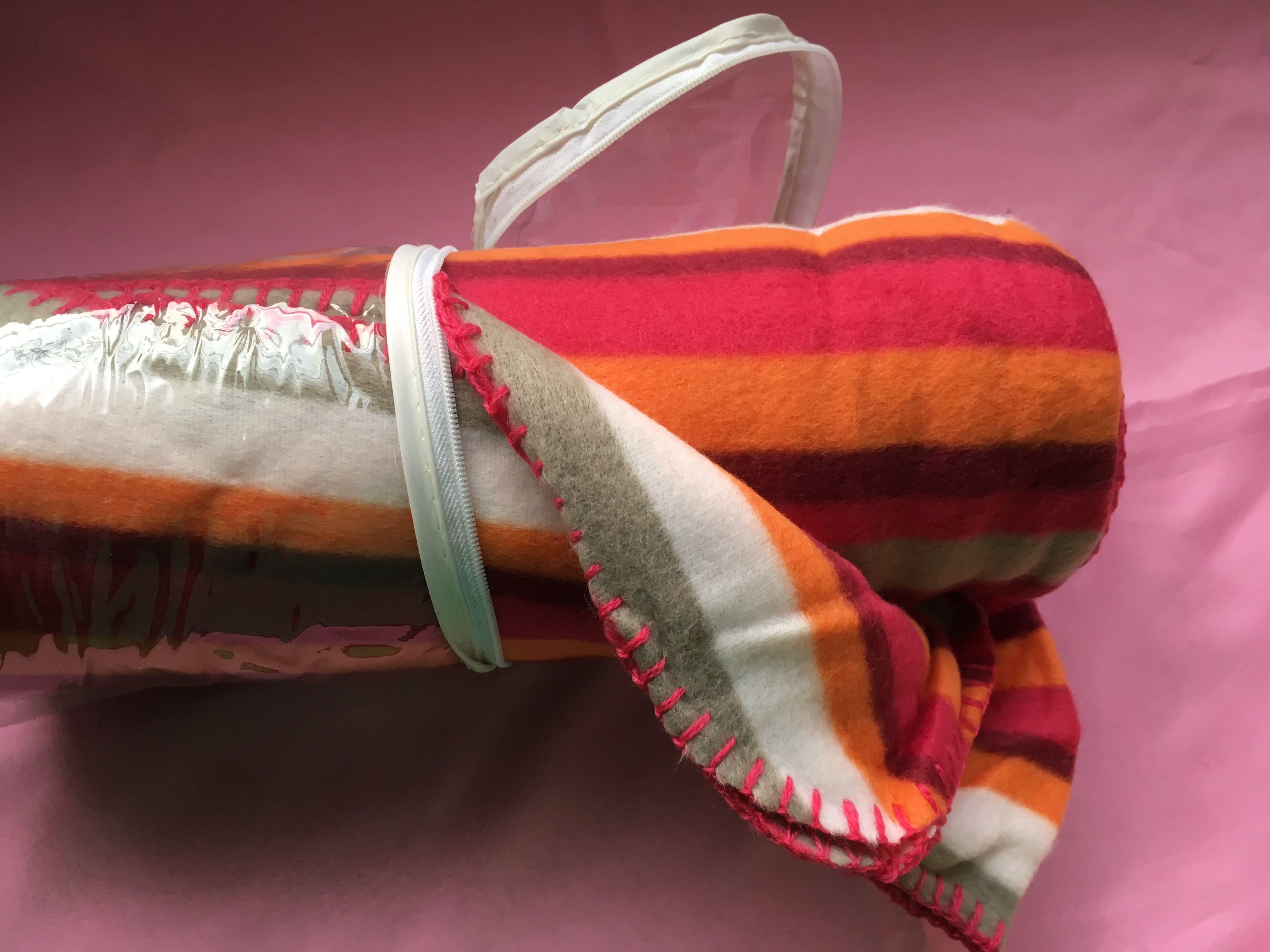 Freeze Colourful Fleece Blanket, Furniture & Home Living, Bedding