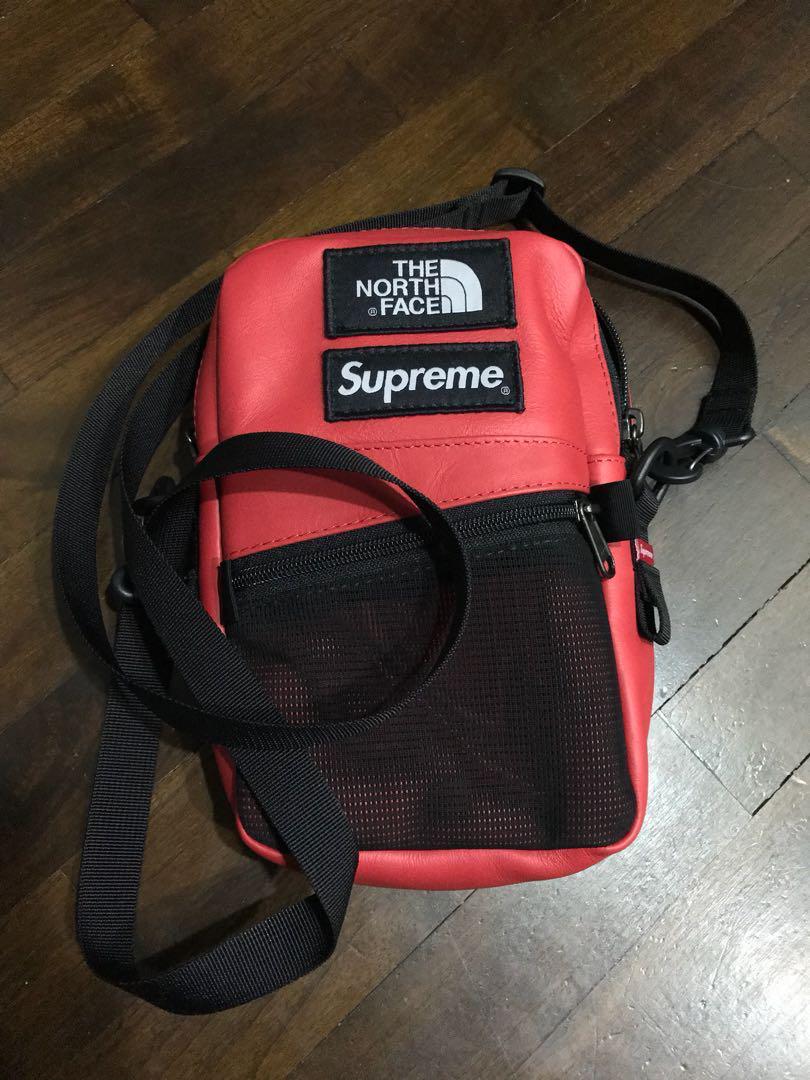 supreme x north face side bag