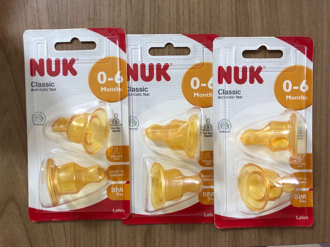 nuk latex slow flow teats