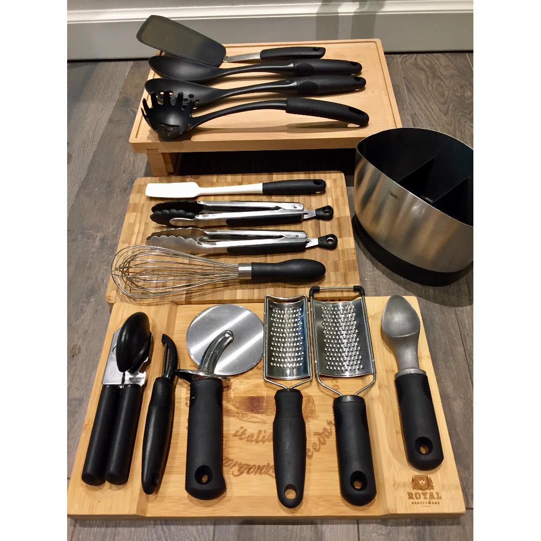 OXO 3114600 Good Grips 15-Piece Everyday Kitchen Tool Set - The