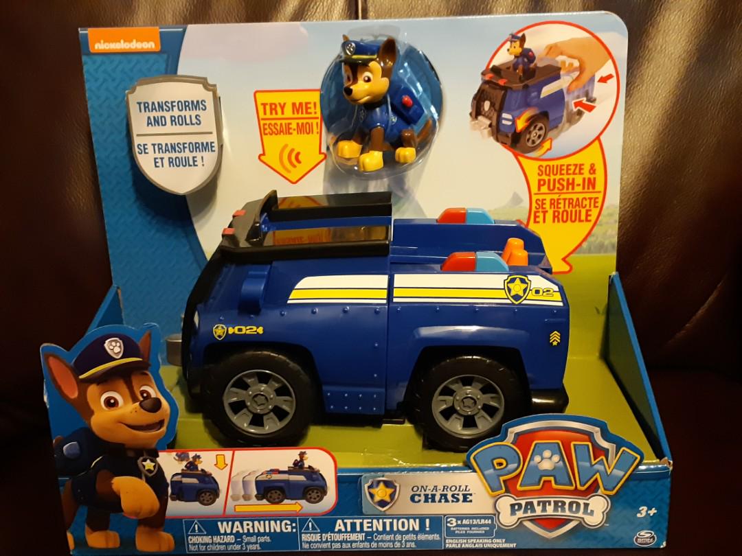 PAW Patrol Chase's Deluxe Cruiser Vehicle with Action Figure, Hobbies & Toys, Toys & Games on Carousell