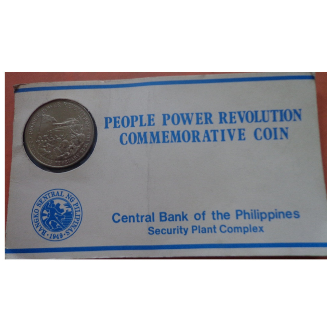 Philippines P10 people power commemorative coin (Category: Currency) located in Caloocan City. Submitted by bagaforum (Listing ID 186027018, Image 1). Description: .