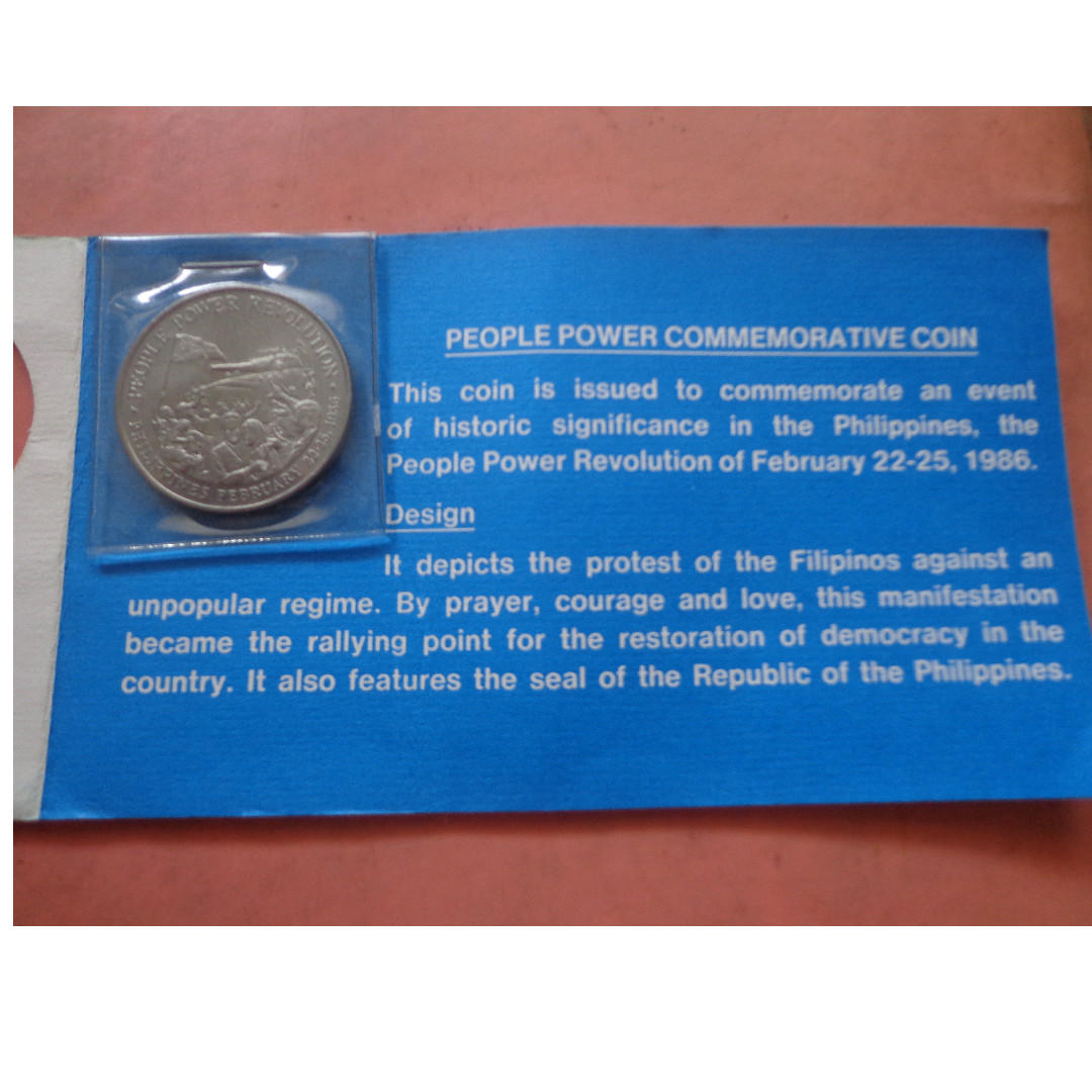 Philippines P10 people power commemorative coin (Category: Currency) located in Caloocan City. Submitted by bagaforum (Listing ID 186027018, Image 3). Description: .