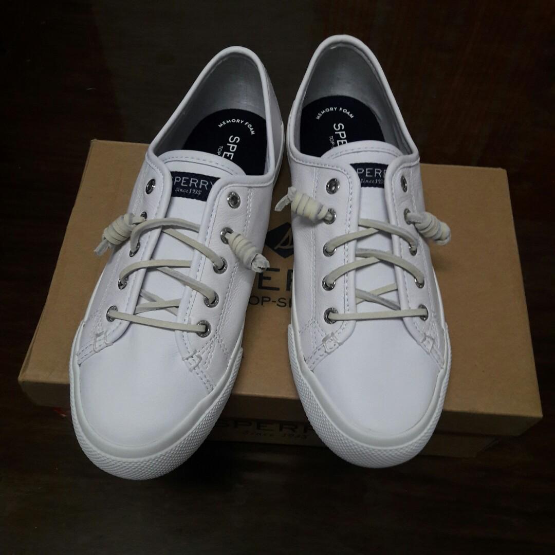 Sperry seacoast leather sneaker hot sale