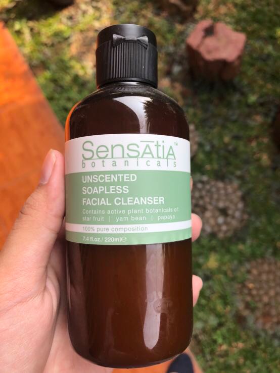 sensatia botanicals unscented soapless facial cleanser