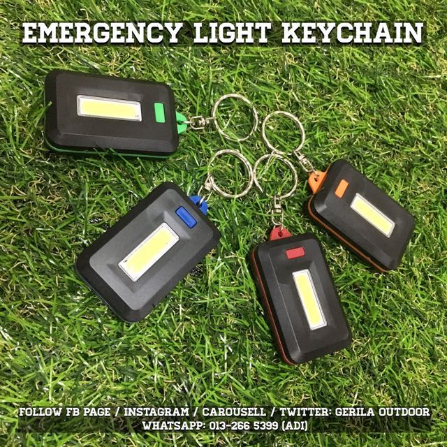 Set of 2 Keychain Emergency Light, Auto Accessories on Carousell