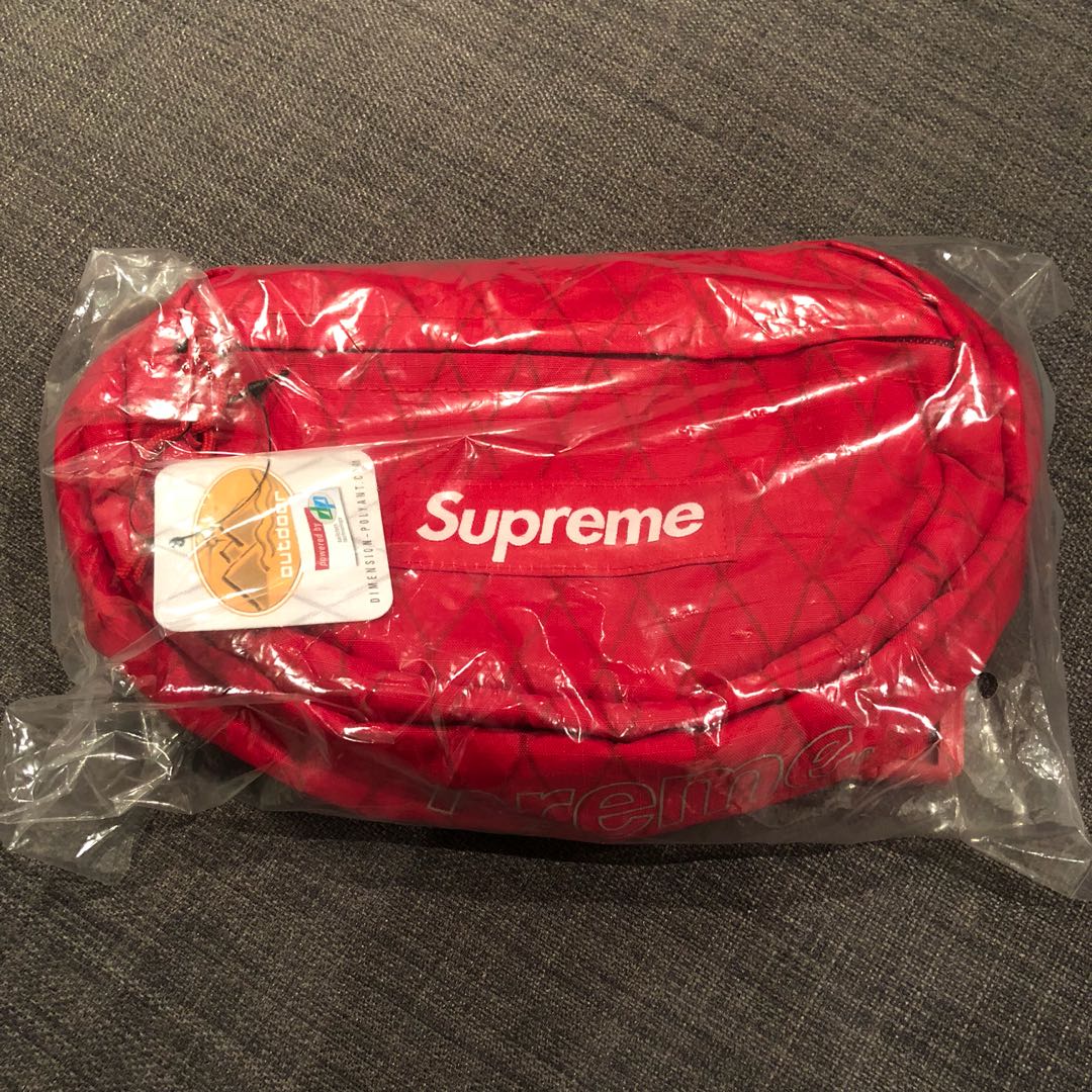 supreme fw18 waist bag red