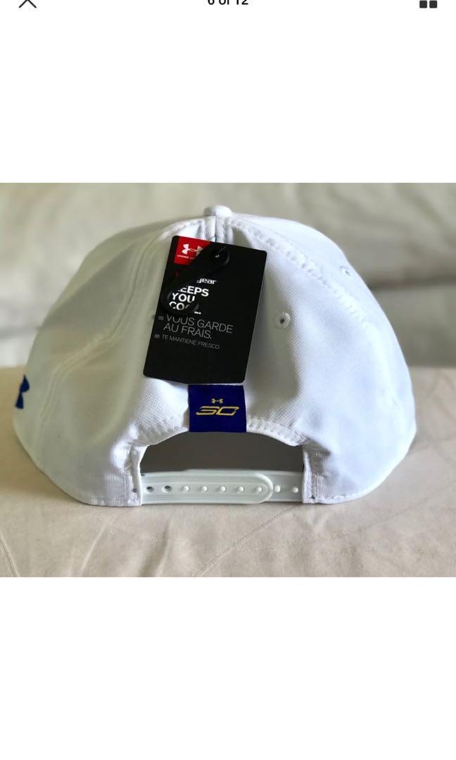 Under Armour Steph Curry UA30 Crest White SnapBack Cap, Men's Fashion