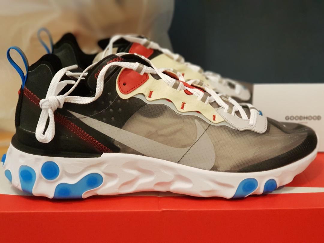 Nike react 87 dark grey top