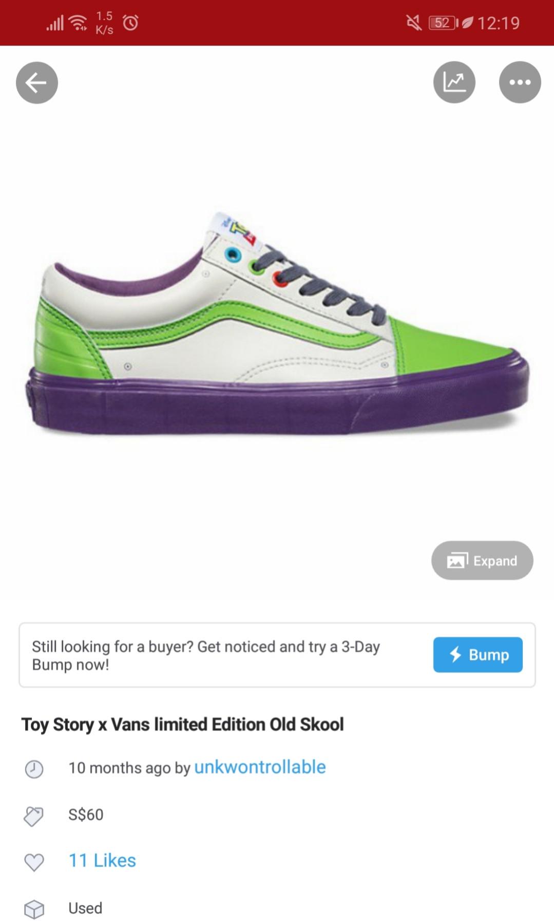 vans old skool toy story