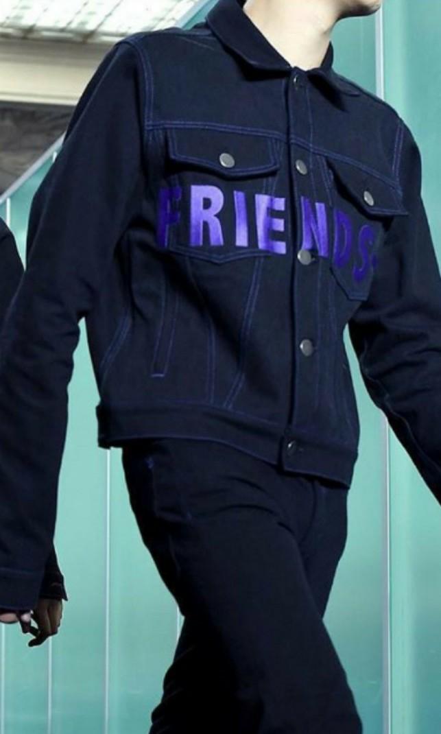 Vlone jean jacket blue top