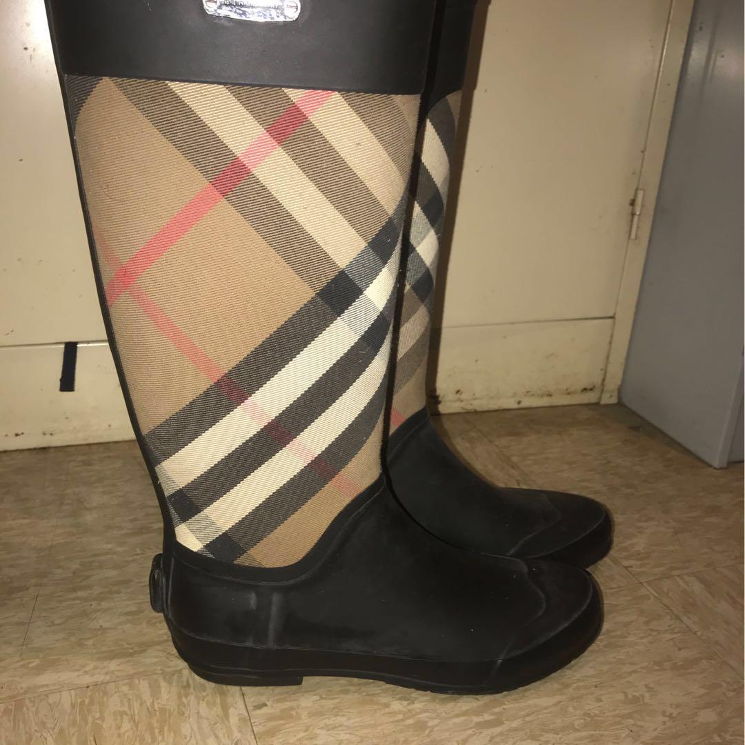 burberry rain boots for women