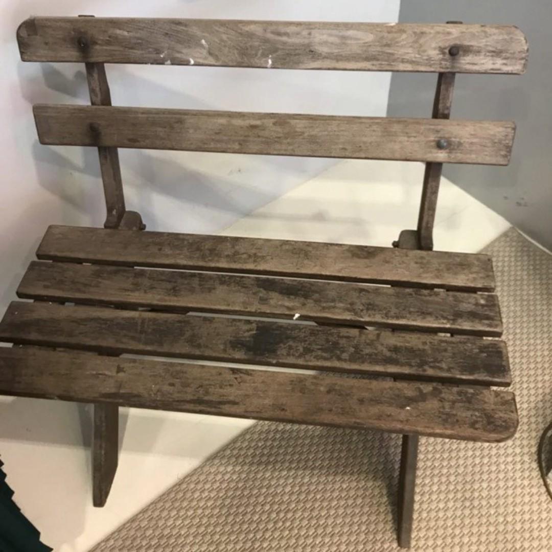 Wooden Park Bench Furniture Tables Chairs On Carousell