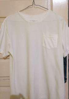 White stripes textured tees