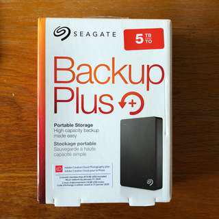 5TB Seagate Backup Plus Hard Disk HDD Portable