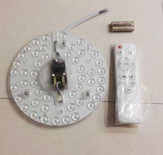 24W Energy Saving 3 in 1 Color Ceiling LED light with Remote Control (Cool Daylight, Warm White & Warm