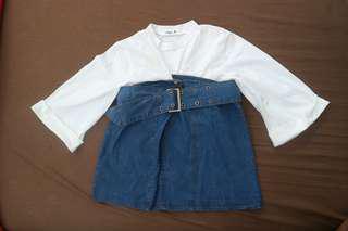 Top white-denim