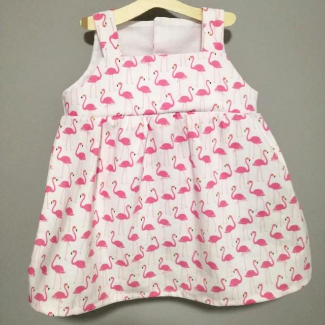 flamingo baby dress