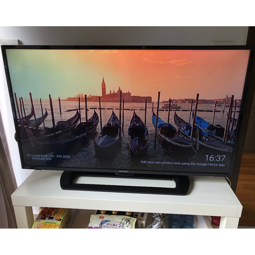sharp tv google home