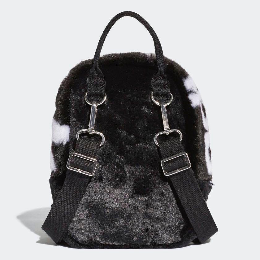 adidas faux fur backpack