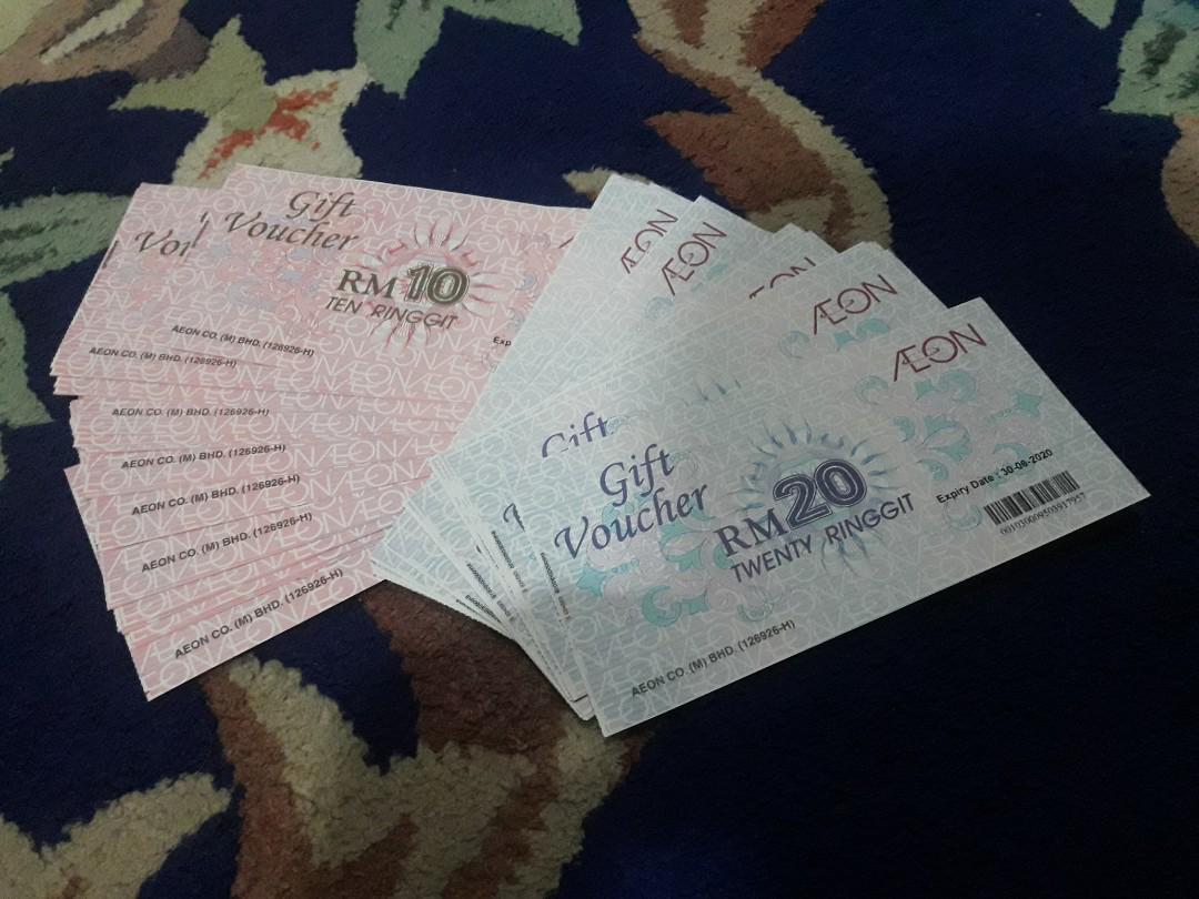 Aeon Gift Voucher Myr 400 00 Tickets Vouchers Gift Cards Vouchers On Carousell