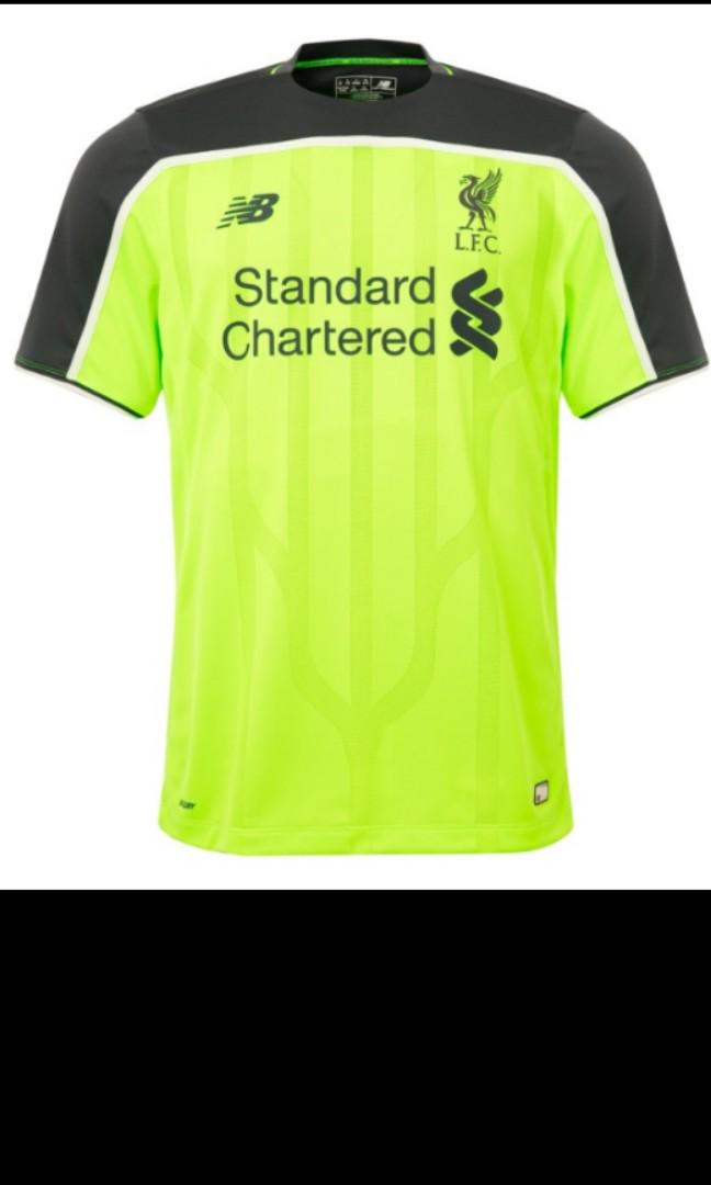 green and white liverpool jersey