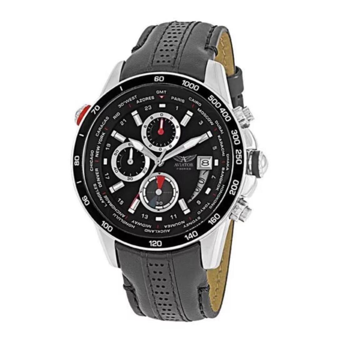 Aviator f series world time tachymetre chronograph clearance