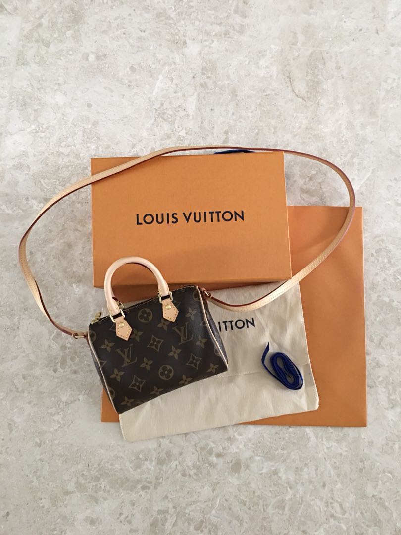 Louis Vuitton Speedy Bag Monogram Empreinte Leather Nano Black ref.1020518  - Joli Closet