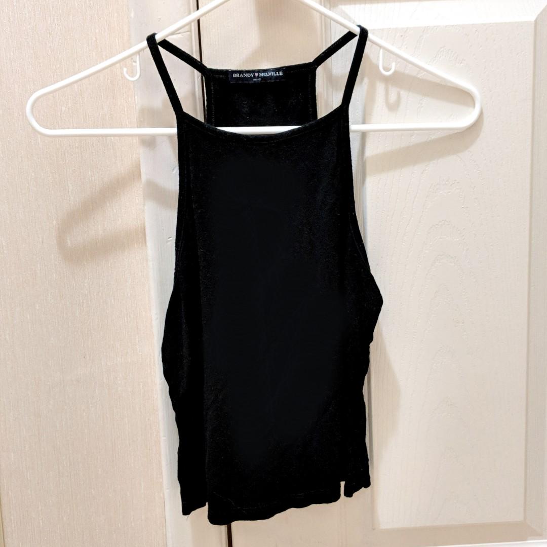 Brandy Melville Black Tank Top SMALL, Women's Fashion, Clothes on