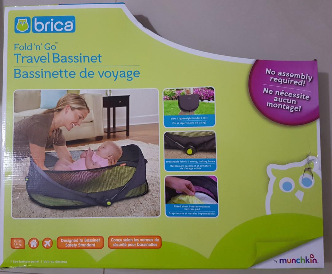 fold and go travel bassinet