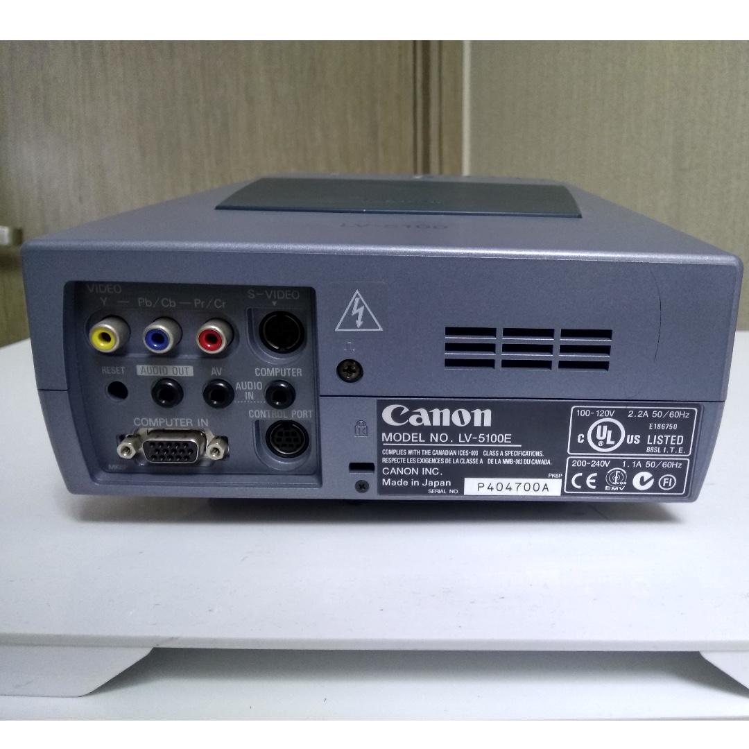 Canon LV-5100 3LCD Projector Specs