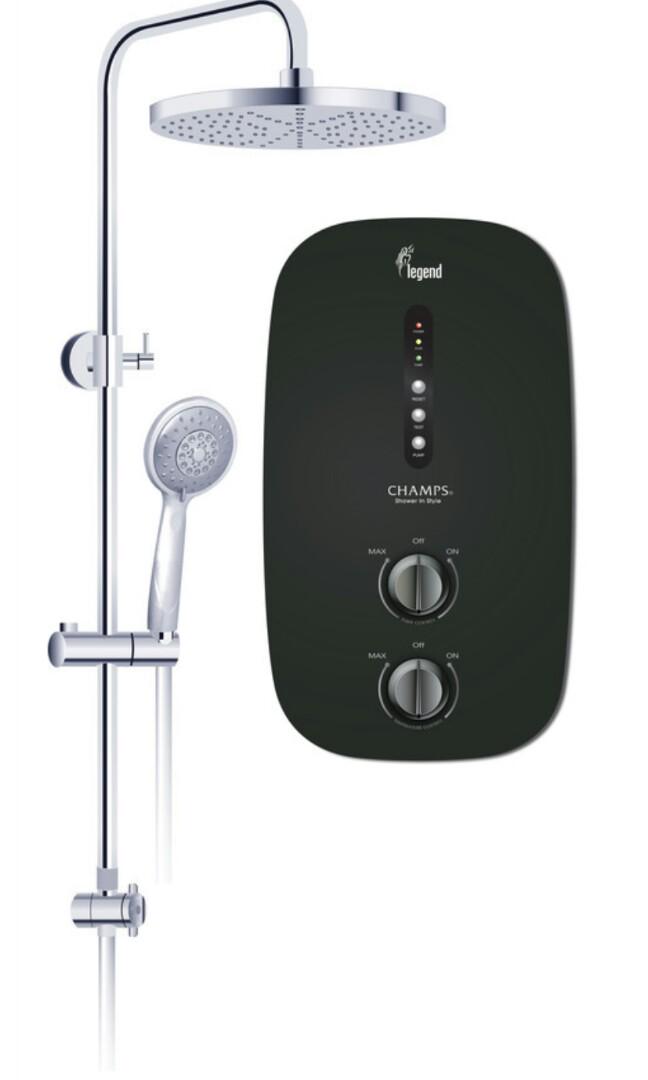 Champs Legend Instant Water Heater With Rain Shower Set Everything Else On Carousell