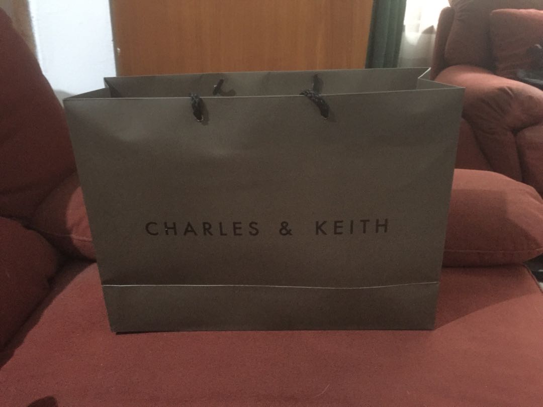 paper bag charles and keith original