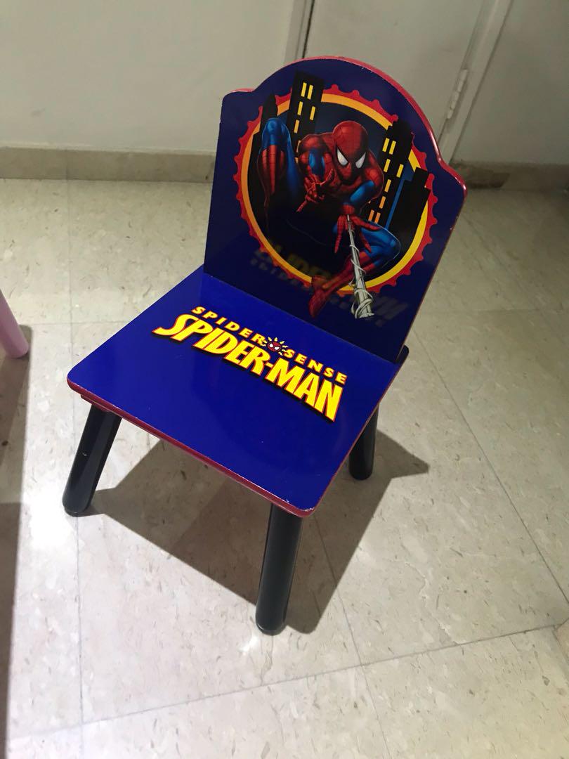 Child Chair Spider Man Furniture Tables Chairs On Carousell