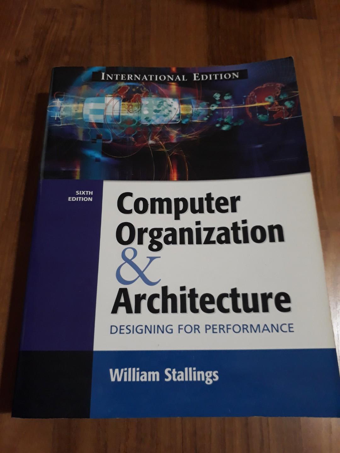 Computer Organization Architecture Designing For Performance Books Stationery Textbooks Professional Studies On Carousell