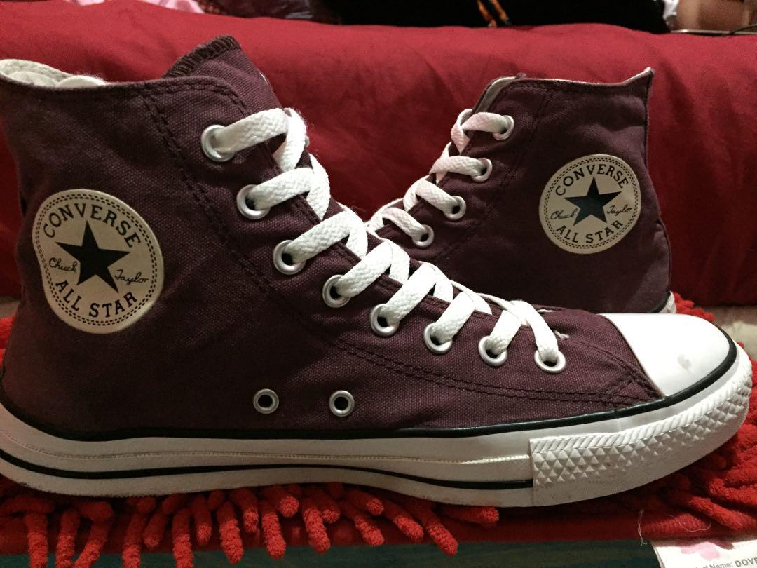 dark brown converse