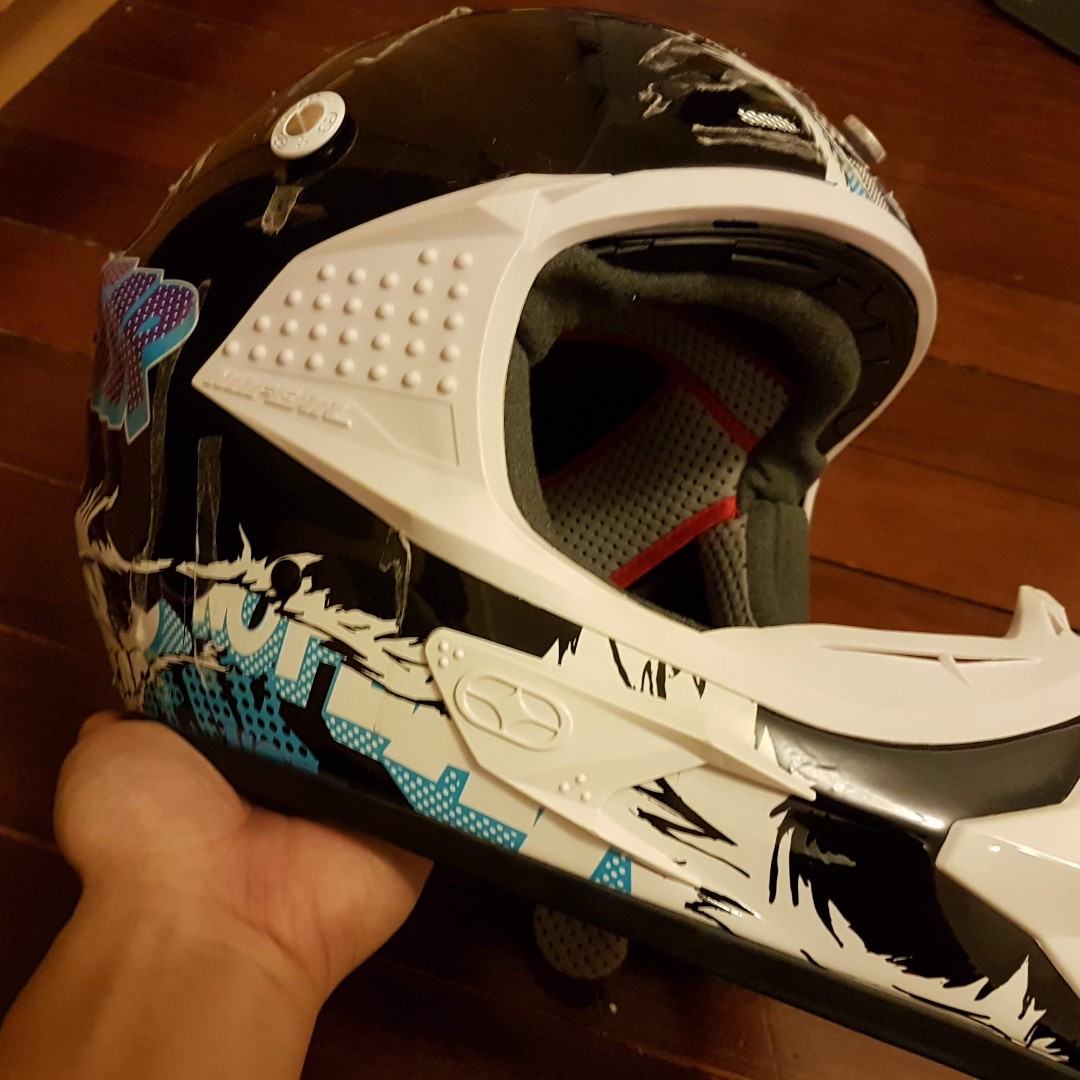 Dirt Bike safety helmet, Motorcycles, Motorcycle Accessories on Carousell